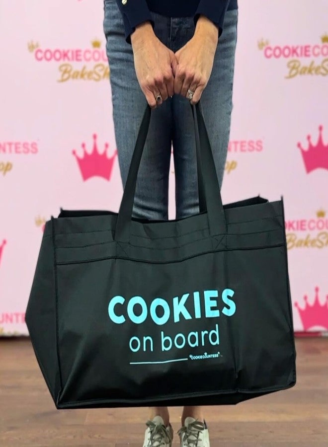 The Cookie Countess Inc حقيبة تسوق من شركة "ذا كوكي كاونتيس" للخبازين، لون أزرق مخضر. - Image 3
